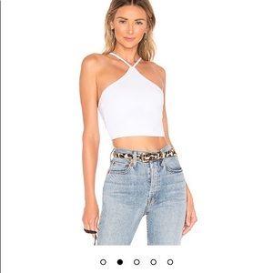 White crop top from revolve